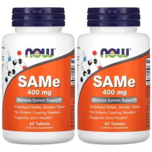 NOW - SAMe S-adenozylo L-metionina - 400mg - 2x 60tabs.Zysk od 120zł do 140zł