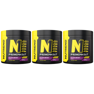 NUTREND N1 Pre Workout - 3x 255gZysk od 60zł do 70zł