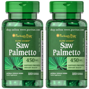 Puritan's Pride Saw Palmetto 450mg - 2x 100capsZdrowie i uroda
