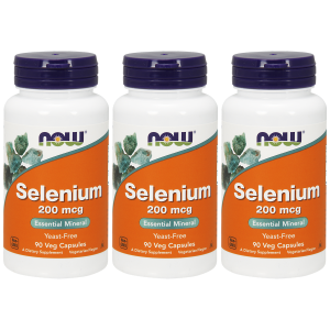 NOW Selenium - 200 MCG - 3x 90vegcapsZysk od 20zł do 30zł