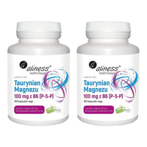ALINESS Taurynian Magnezu 100mg z B6 - 100vcaps.