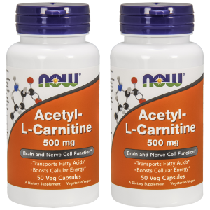 NOW Acetyl L-Carnitine 500mg - 2x 50vegcapsZysk od 20zł do 30zł