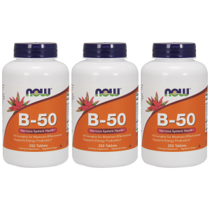 NOW Vitamin B-50 - 3x 250tabZysk od 120zł do 140zł