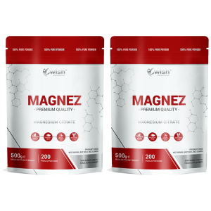 WISH Pharmaceutical Cytrynian Magnezu - 2x 500gZysk od 40zł do 50zł