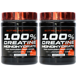 SCITEC 100% Creatine Monohydrate - 2x 300gKreatyny