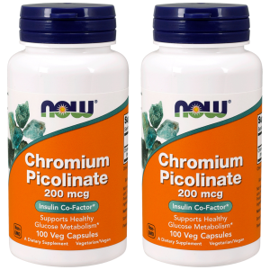 NOW Chromium Picolinate - 2x 100vcapsZysk od 10zł do 20zł