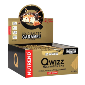 NUTREND - Baton QWIZZ Protein Bar - 24x 60g - Salted Caramel