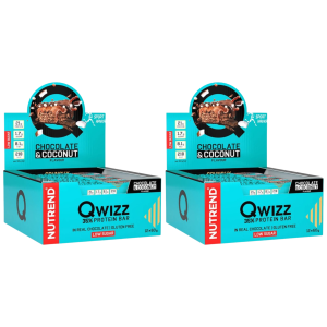 NUTREND - Baton QWIZZ Protein Bar - 24x 2x 60gBatony