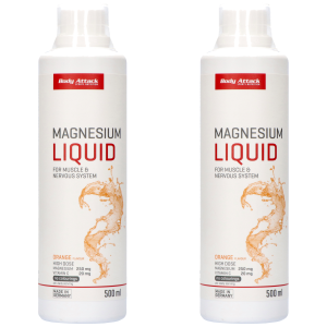 BODY ATTACK Magnesium Liquid - 2x 500ml - OrangeWitaminy i minerały