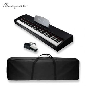 Pianino cyfrowe dynamiczne Aria I Mielczewski + pokrowiec + pedał sustain