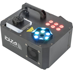 Zestaw: Wytwornica dymu pionowego LED 1000W SPRAY-COLOR-1000+ płyn do dymu 5L