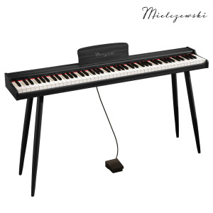 Pianino cyfrowe dynamiczne z nogami CANZONETTA czarne Mielczewski