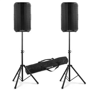 Aktywny zestaw nagłośnieniowy Vonyx VD712A BT TWS statywy- 2x 12'' - 1600 W