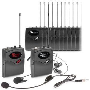 Bezprzewodowy System Tour Guide TG40 nadajnik+ 20 odbiorników Power Dynamics