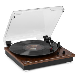 Gramofon RP112D bluetooth in/out – ciemne drewno Audizio