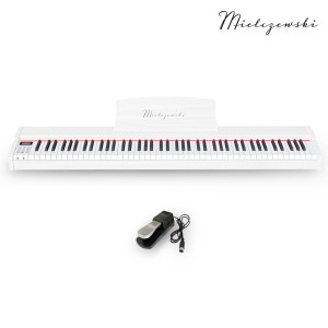 Pianino cyfrowe dynamiczne TIENTO białe Mielczewski