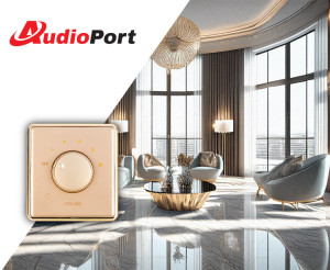 Regulator głośności 10W/100V - ARG1 złoty Audioport