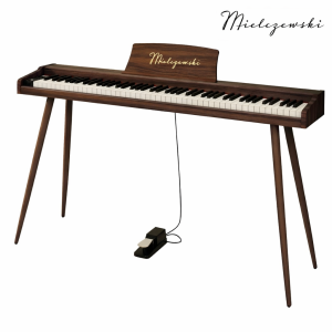 Pianino cyfrowe dynamiczne z nogami VIRELAI brązowe Mielczewski