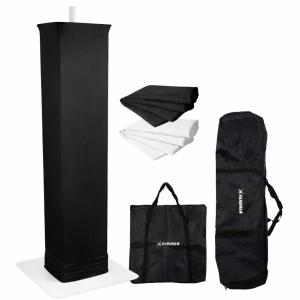 Biały totem 100-175cm PTS23W statyw sceniczny Dj z akcesoriami