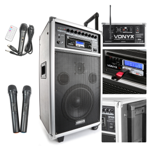 Kolumna mobilna z mikrofonami Vonyx ST100 MK2