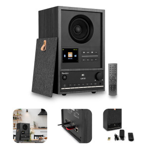 Radio internetowe DAB+/FM BT WIFI Canzo Audizio ciemnoszare