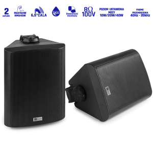 Zestaw kolumn instalacyjnych 100V 6,5" 150W BC65V czarny PD