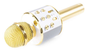 Mikrofon z głośnikiem do Karaoke KM01 BT / MP3 GOLD