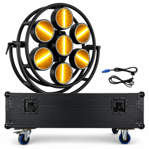 Zestaw: Reflektor retro R7 LED RGB COB + case transportowe