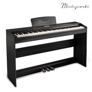 Pianino cyfrowe ważone młoteczkowe CANTATA czarne Mielczewski