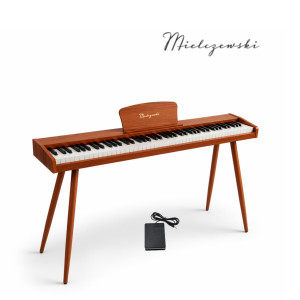 Pianino cyfrowe dynamiczne z nogami CANZONETTA mahoń Mielczewski