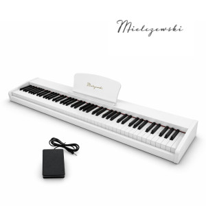 Pianino cyfrowe dynamiczne CANZONA białe Mielczewski