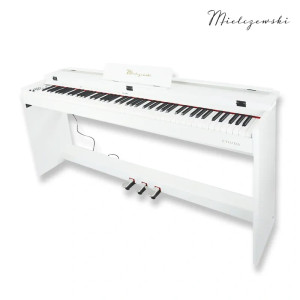 Pianino cyfrowe dynamiczne ETIUDA białe Mielczewski