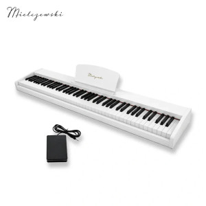 Pianino cyfrowe dynamiczne CANZONA białe Mielczewski