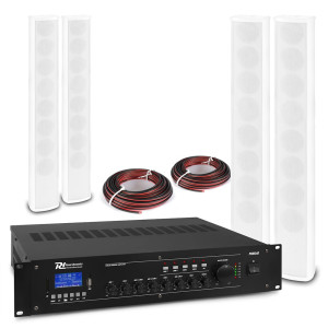 System wewnętrznych głośników 4 x ICS8 40W 100V z wzmacniaczem