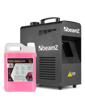 Zestaw: Wytwornica dymu HAZER 1700W H2000+ płyn do dymu 5L