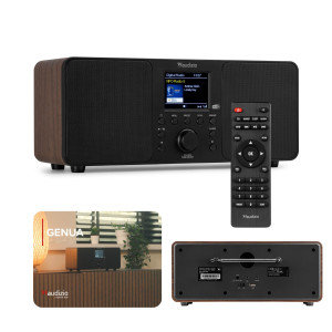 Radio cyfrowe Genua DAB+ FM stereo Audizio brązowe
