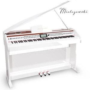 Pianino cyfrowe ważone mechanizm młoteczkowy SONATA białe połysk Mielczewski