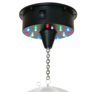 Napęd bateryjny z diodami LED do kul lustrzanych 20/30cm