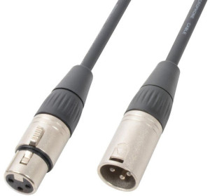 Kabel DMX XLR (m) - XLR (f) 6m
