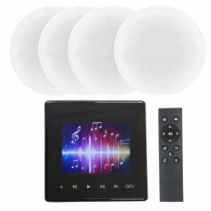Zestaw audio do domu biura AKI3 czarny 4x 6,5'' biały Audioport