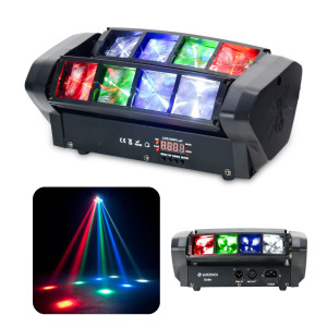 Efekt świetlny ruchomy LED RGBW Spider Lucendi