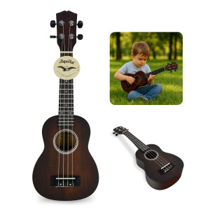 Ukulele sopranowe 21" HRF21 brązowe struny Aquila Golden Guitar