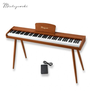 Pianino cyfrowe dynamiczne z nogami CANZONETTA mahoń Mielczewski