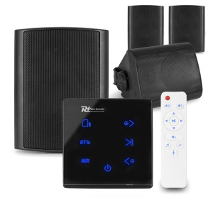 Zestaw audio dla domu bluetooth Powerline A100B + 4 x 4" BGO40