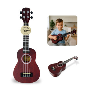 Ukulele sopranowe struny Aquila 21" HRF21 czerwone Golden Guitar