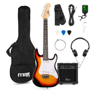 Zestaw Gitara Elektryczna GigKit Junior sunburst 3/4+ wzmacniacz akcesoria