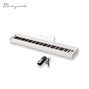 Pianino cyfrowe dynamiczne TIENTO białe Mielczewski