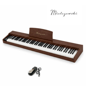 Pianino cyfrowe dynamiczne TIENTO brązowe Mielczewski