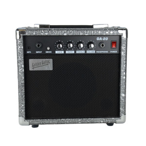 Wzmacniacz gitarowy GA-20 - srebrny Golden Guitar