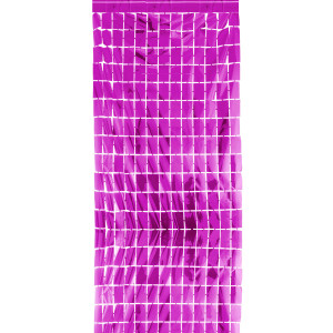 Kurtyna foliowa dekoracyjna - fuchsia